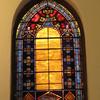 Window over altar, presented by Mr. & Mrs. Fred G. Stumpf