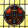 Alpha/Omega window: Presented by Mr. & Mrs. Fred B. Newman 